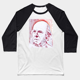 Herbert Spencer Portrait | Herbert Spencer Artwork | Line Art Baseball T-Shirt